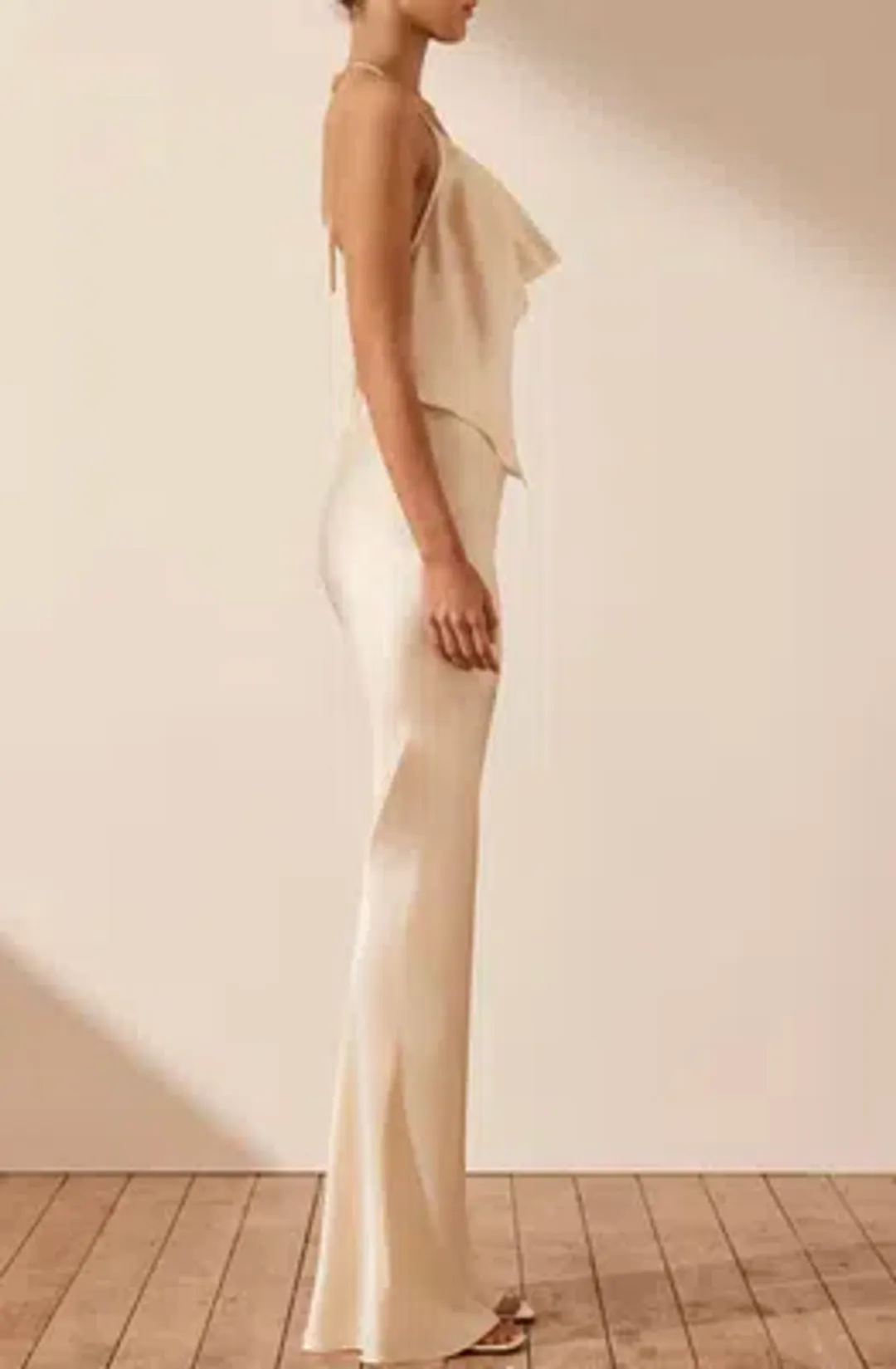 Shona Joy Top and Pants Set in Cream for rent on The Volte - main image