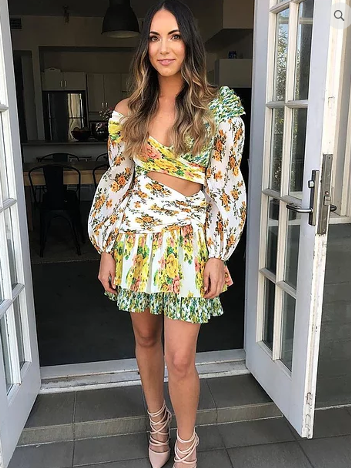 Zimmerman Golden Surfer Dress Multi Size 1 - Image 1