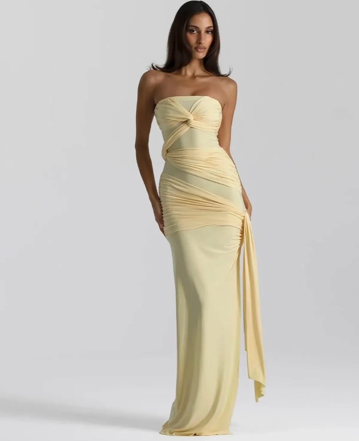 Natalie Rolt Miranda Gown in lemon - Image 1