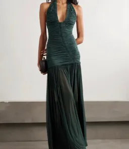 Christopher esber Orion gown liquorice 8 for rent on The Volte - image 1