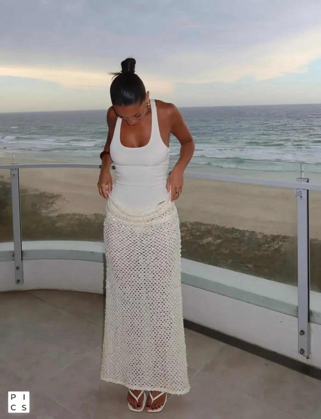 Benni Ariel Maxi Dress in Shell Size 8 AU / S for rent on The Volte - main image