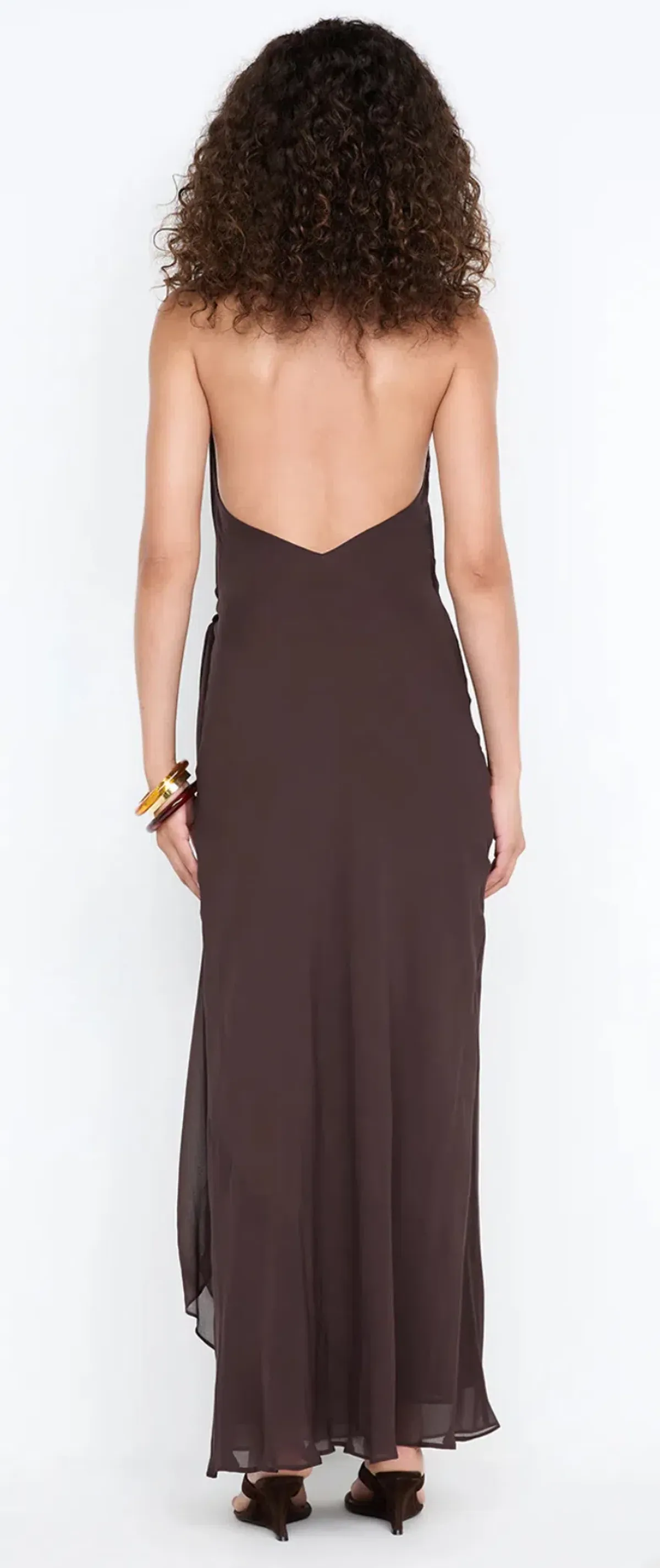 Bec and Bridge Soneva Wrap Dress Dark Chocolate size 10 - Image 1