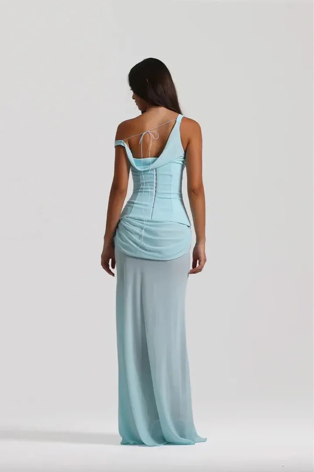 NATALIE ROLT CADENCE GOWN BABY BLUE SIZE 8 (1) for rent on The Volte - main image