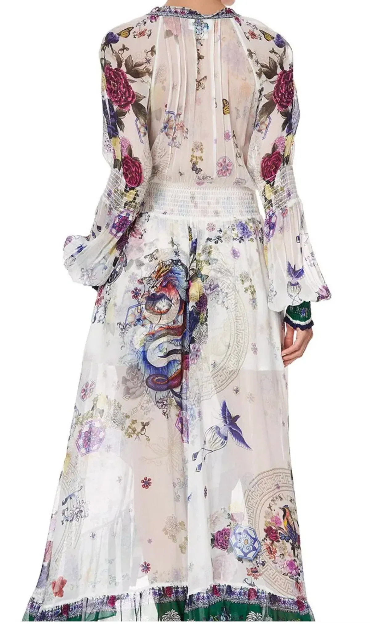 Camilla Gentle Moon Blouson sleeve Wrap Dress Size XL NWT RRP $ 899 - Image 9