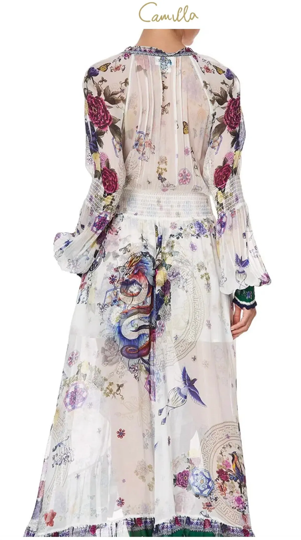 Camilla Gentle Moon Blouson sleeve Wrap Dress Size XL NWT RRP $ 899 - Image 22