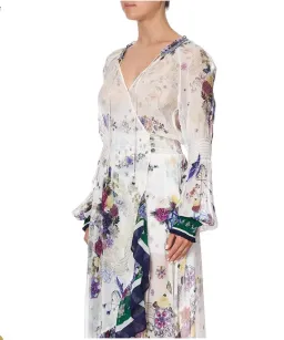 Camilla Gentle Moon Blouson sleeve Wrap Dress Size XL NWT RRP $ 899 for rent on The Volte - image 6