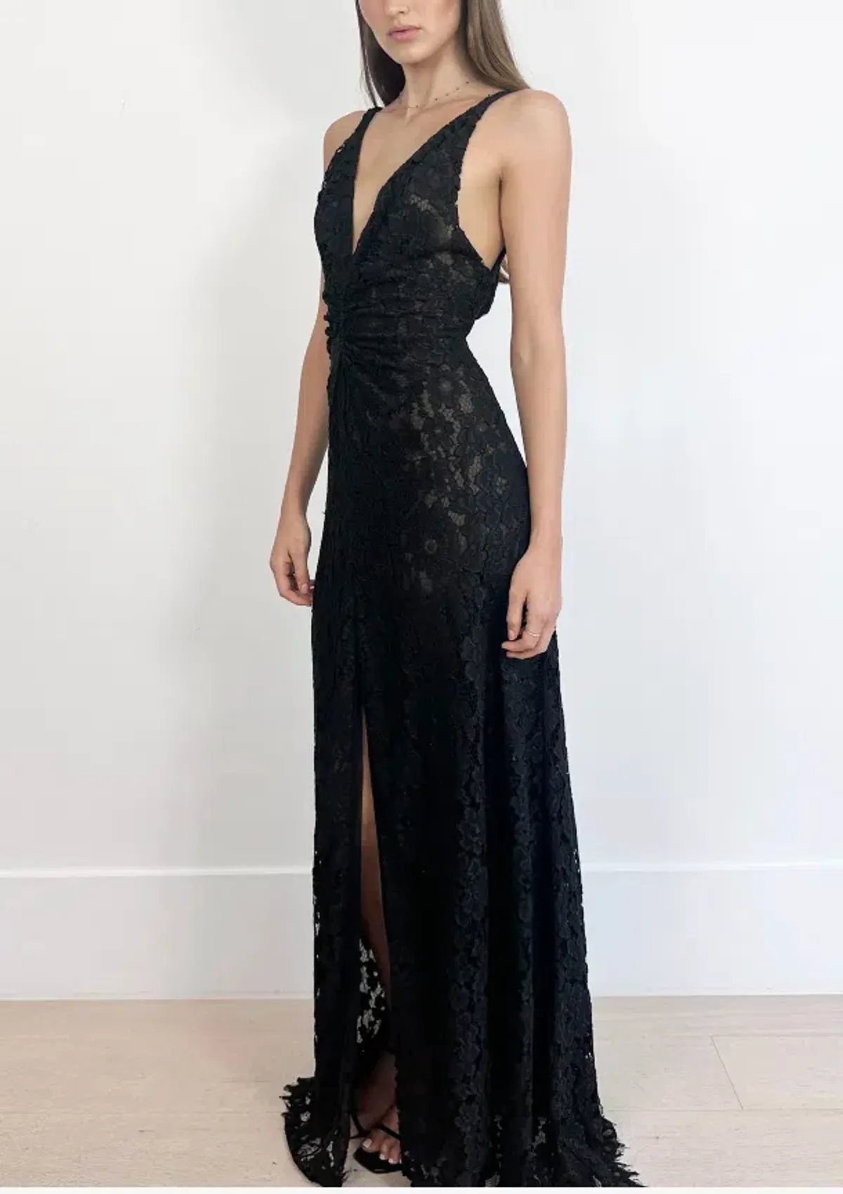 Scanlan Theodore | Black Lace Gown - Image 1