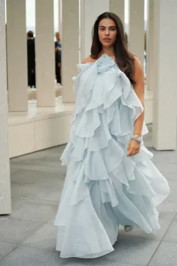 Aje / Pandorea Layered Maxi Dress / Silver Blue / (Fits 10-14) for rent on The Volte - image 3