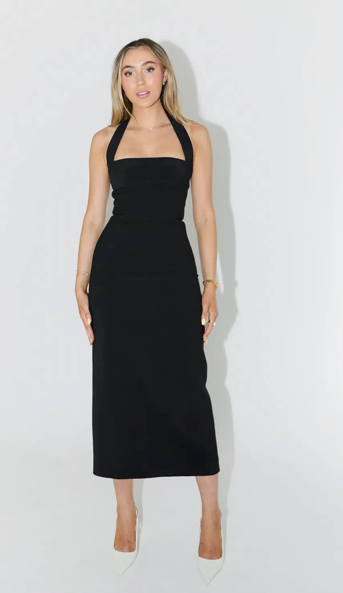 Odd Muse Halter Midi Dress - Image 1