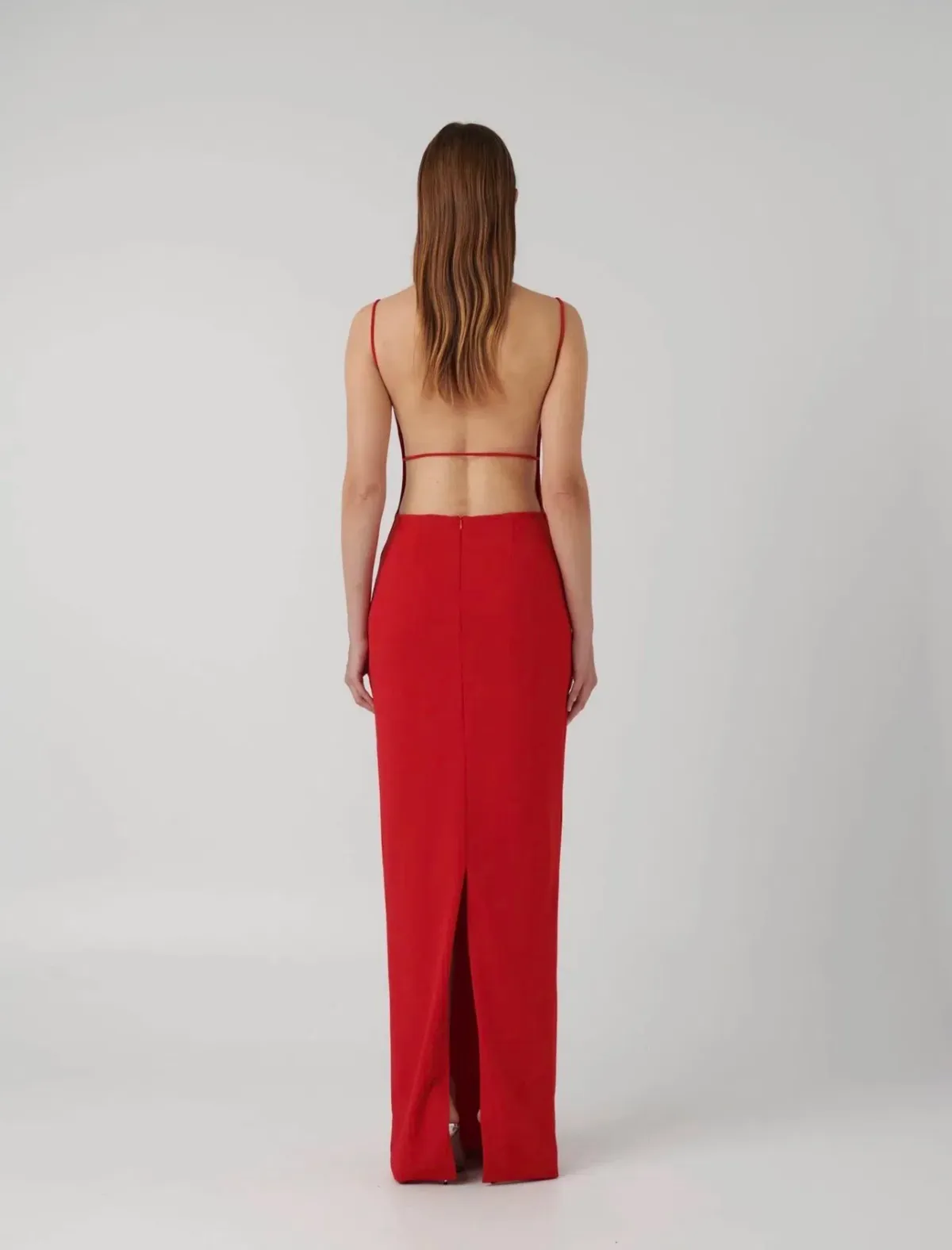 Effie Kats Gabi Gown - Red - Image 3