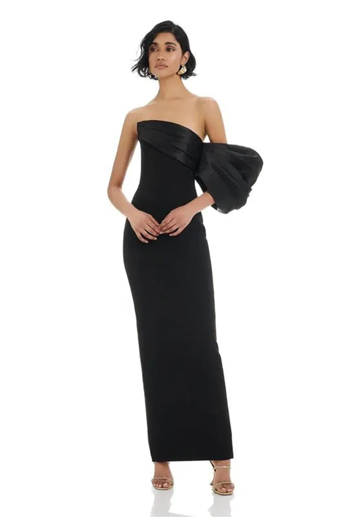 Eliya The Label Heinrich Gown Black Size 8 - Image 1