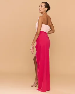 Pink Maxi Cinthia Dress by Catherine Ferraro Size 8 for rent on The Volte - image 3