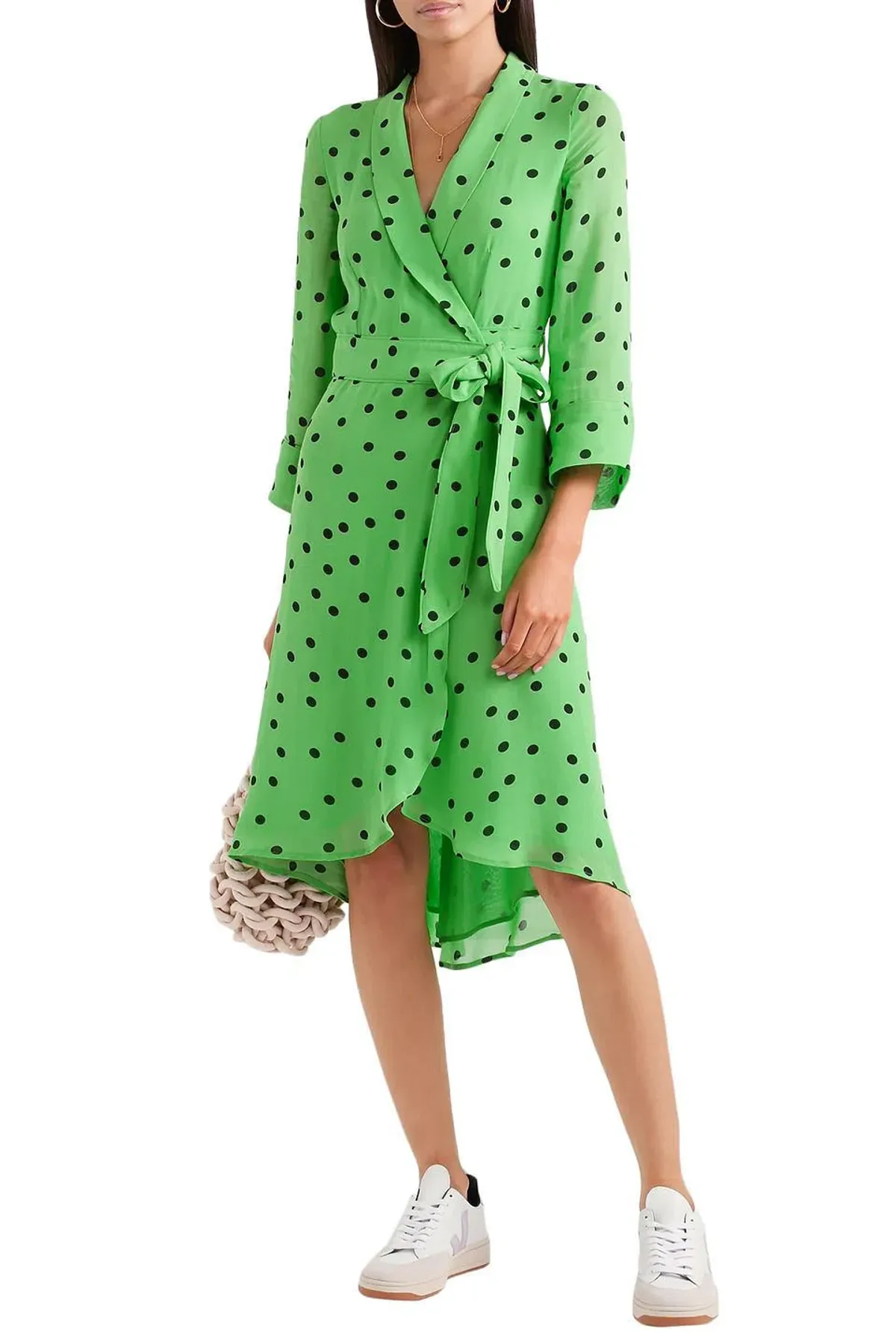 Ganni Polka Dot Wrap Dress size 40 - Image 6