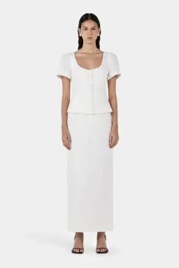 Hansen And Gretel Sellar Linen Top Ivory Size 8 for rent on The Volte - image 5