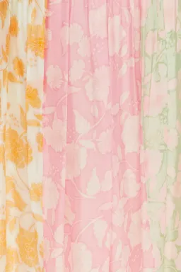 Leo Lin Cassie Tie Neck Midi Dress Anemone Splice Print. Size 10 for rent on The Volte - image 14