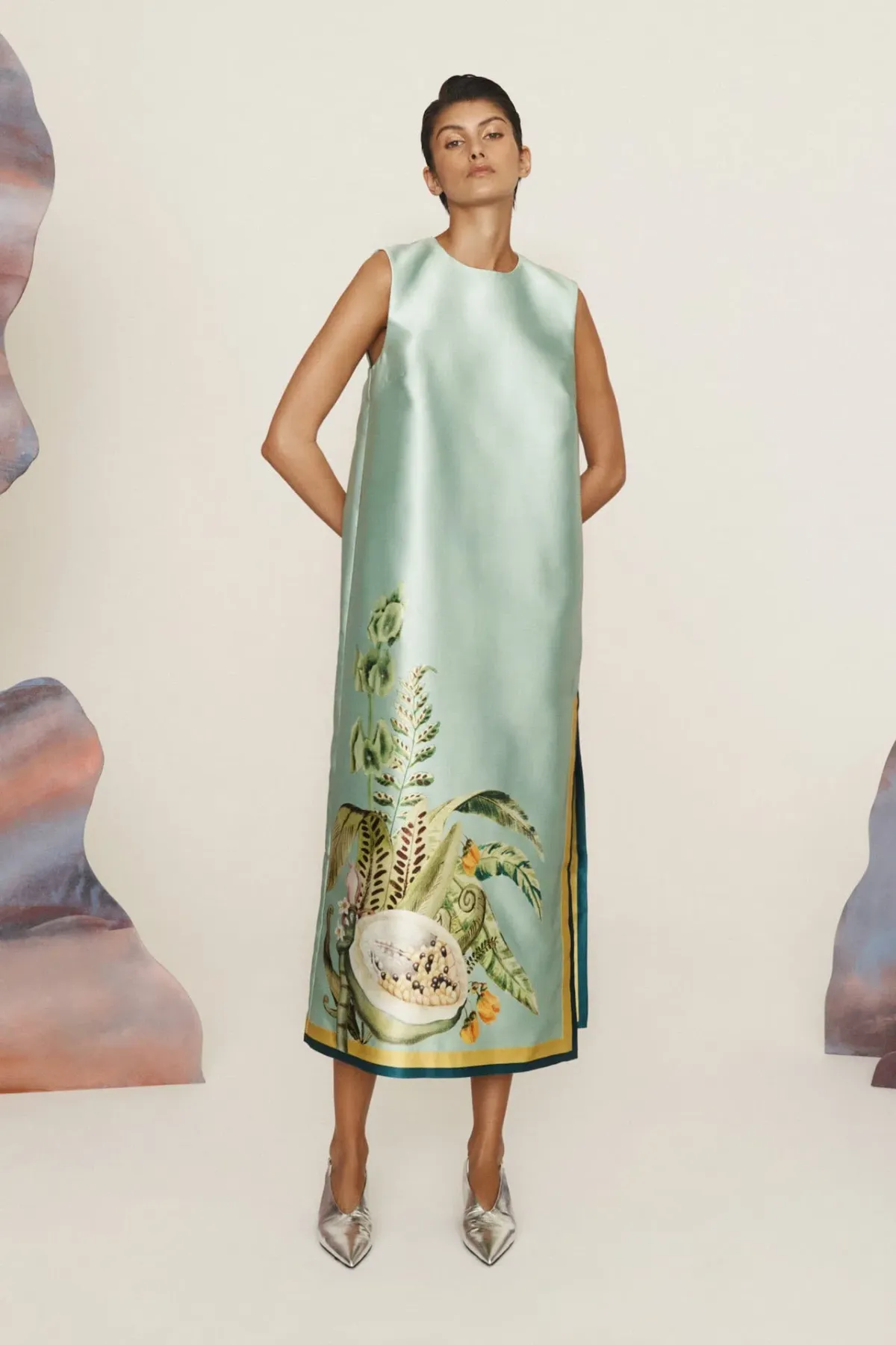 Alemais Anita Midi Dress in Green Size AU 14 - Image 1