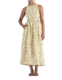 Elka Collective Mari Sleeveless Midi Dress in Citrus Print. Size 8 for rent on The Volte - image 5