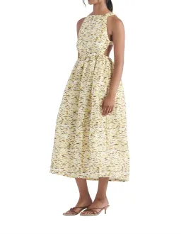 Elka Collective Mari Sleeveless Midi Dress in Citrus Print. Size 8 for rent on The Volte - image 6