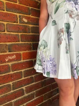 By Nicola - Sleeveless Wavy Mini Dress in Garden Party for rent on The Volte - image 6