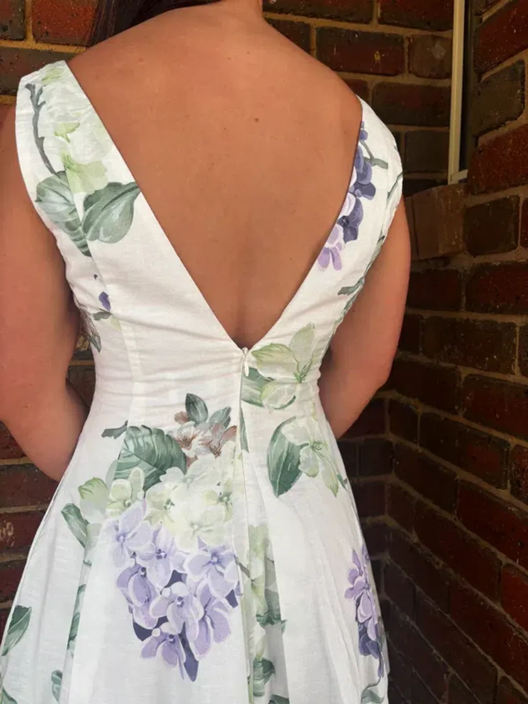 By Nicola - Sleeveless Wavy Mini Dress in Garden Party for rent on The Volte - main image