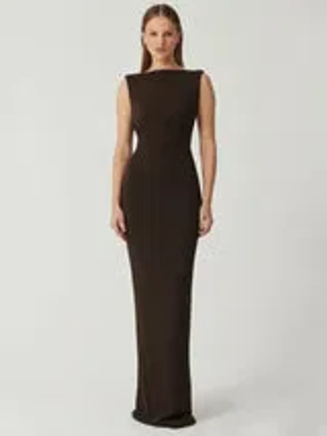 Effie Kats Verona Gown Brown Size S for rent on The Volte - main image