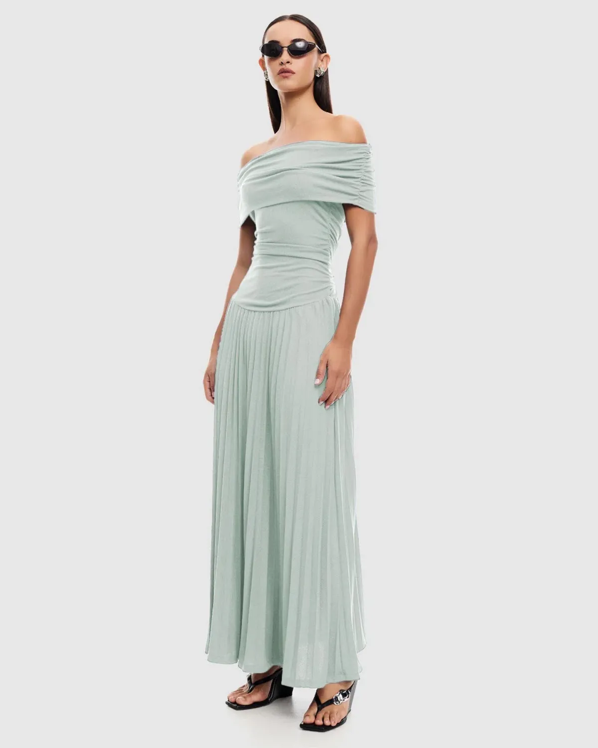 LIONESS Fields of dreams maxi dress Sage size M - Image 3