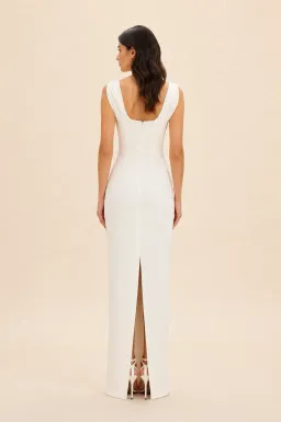 Rachel Gilbert Crystal-embellished Malia Gown in Ivory Size AU10 | Bridal collection, white wedding dresses, rehearsal outfits for rent on The Volte - image 2