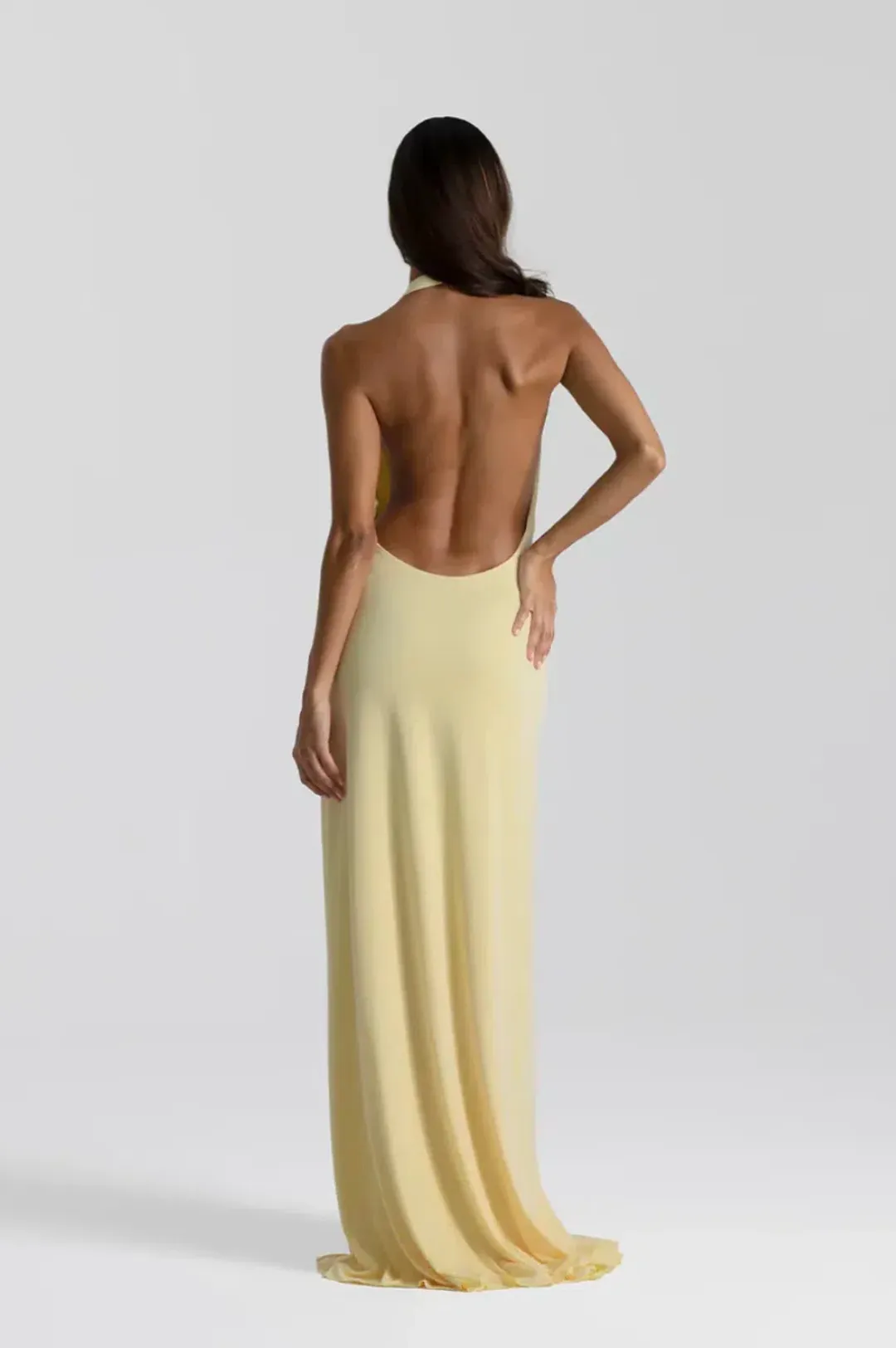 Natalie Rolt Winona Gown Lemon Size 1 (AU 8) for rent on The Volte - main image