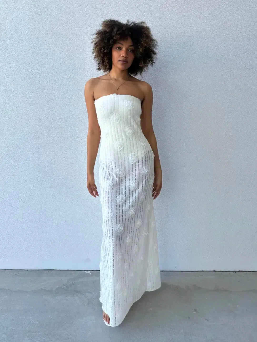 Bec & Bridge Amelie Strapless Ivory Size S (AU 8) for rent on The Volte - main image