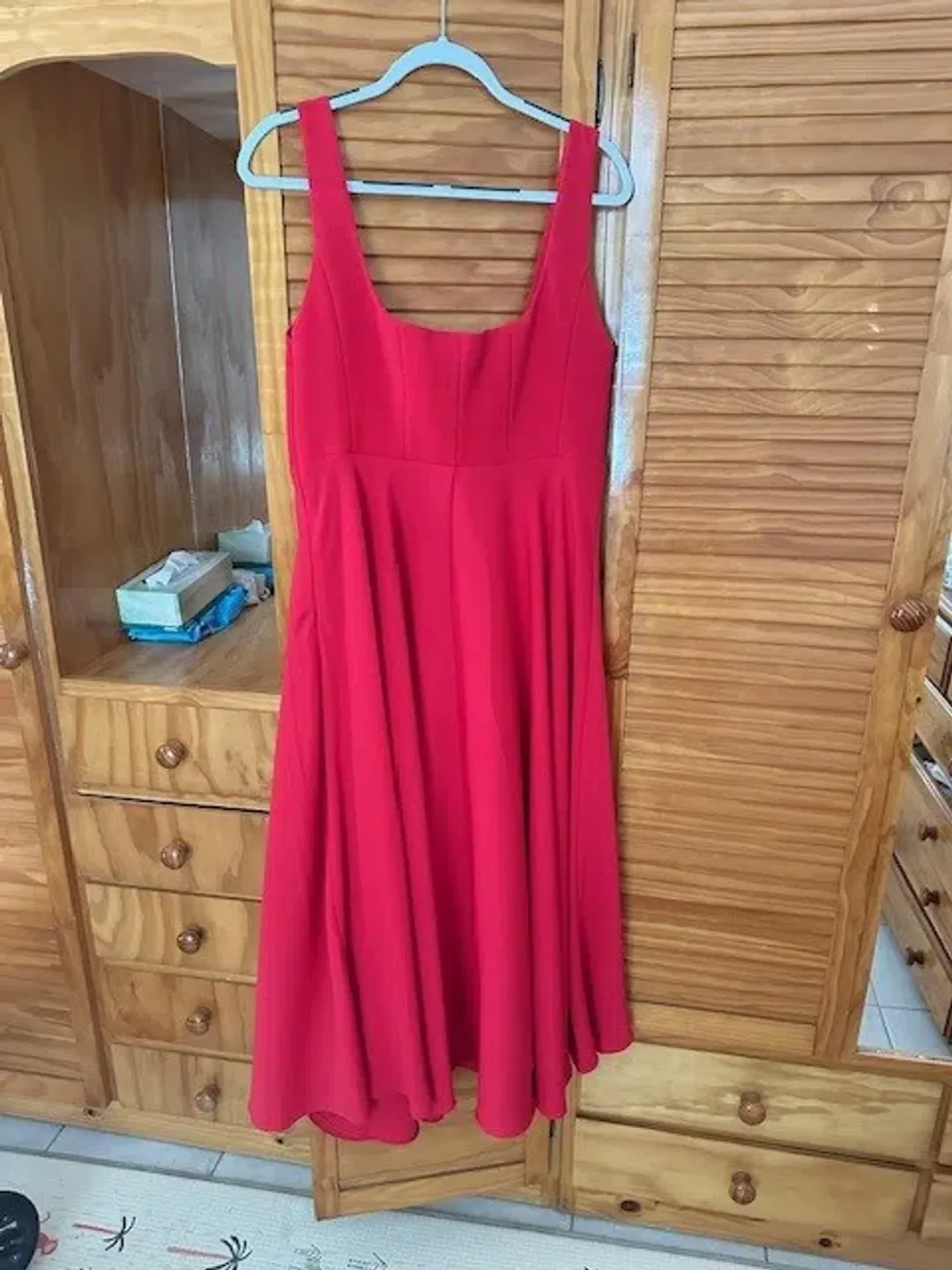 Odd Muse - Ultimate Muse High Waist Square Neck Midi Dress - XXL for rent on The Volte - main image