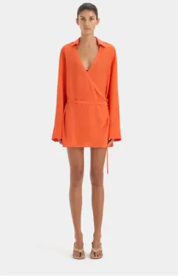 Sir Fresca Mini Dress in Burnt Red Size 6 for rent on The Volte - image 1