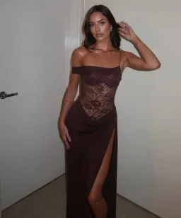 Natalie Rolt Sloane Dress Espresso Size 8 for rent on The Volte - image 2