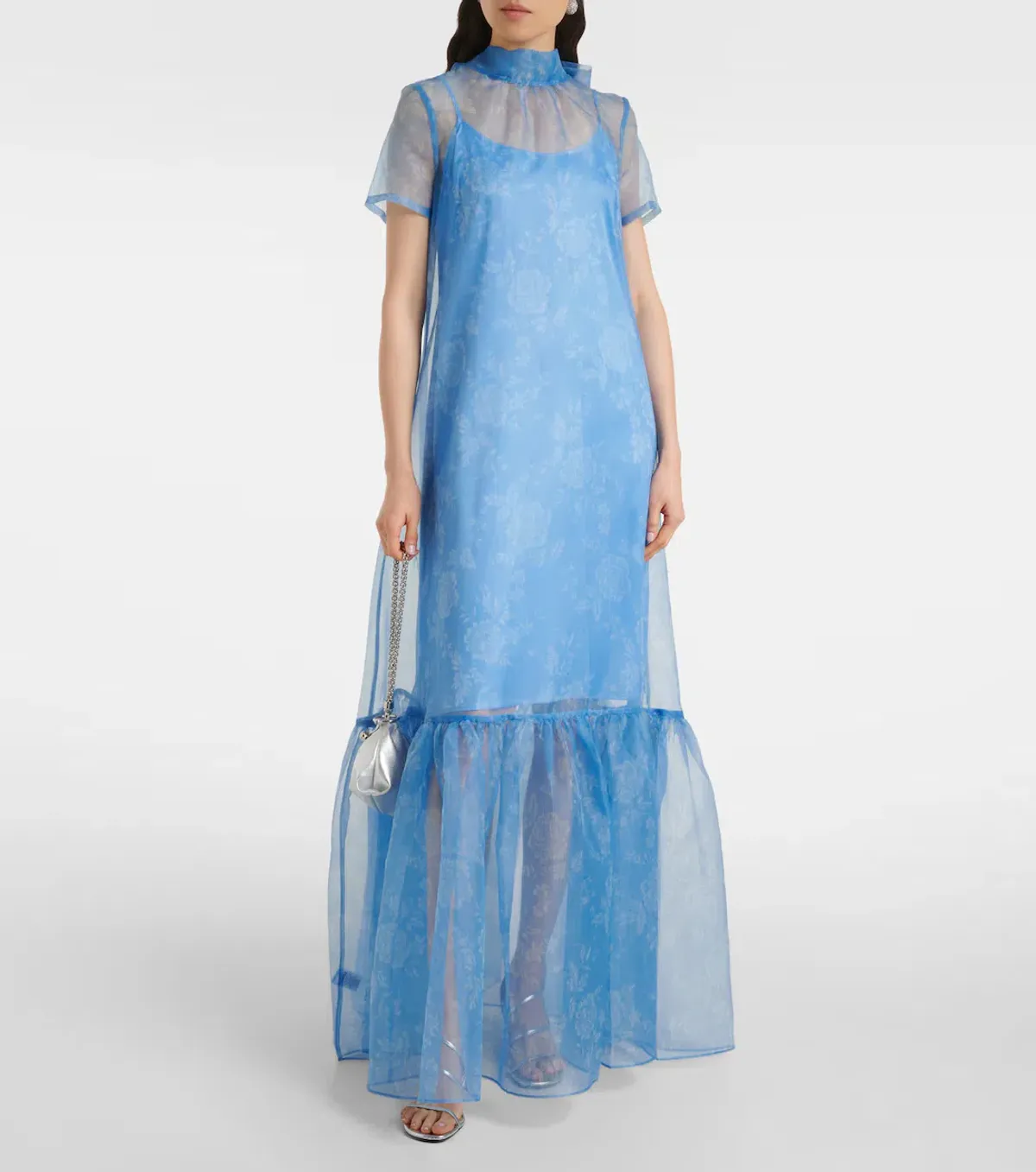 Staud Calluna Floral Organza Maxi Dress for rent on The Volte - main image