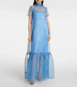 Staud Calluna Floral Organza Maxi Dress for rent on The Volte - image 1