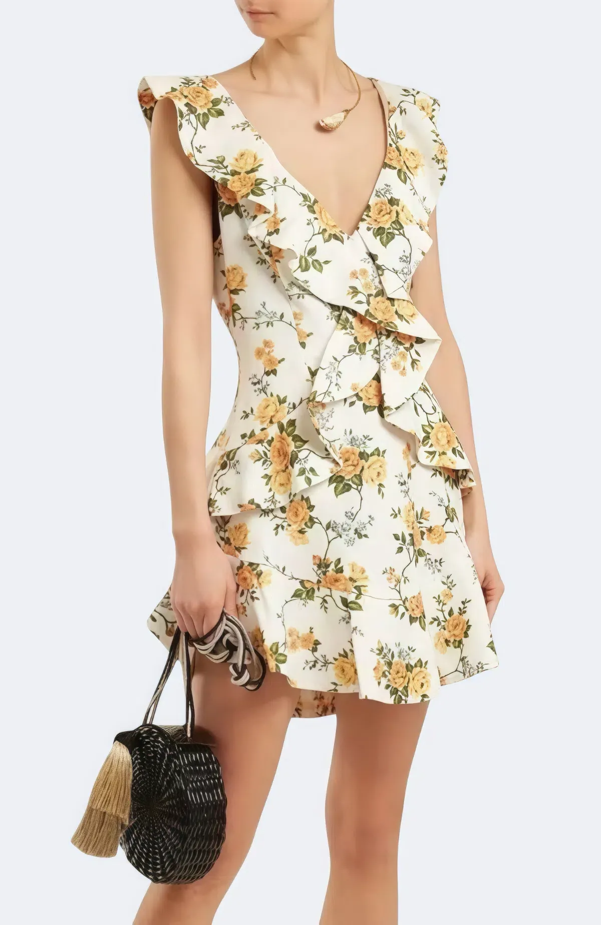 Zimmermann Golden Flutter Mini Dress Size 1 / AU 10 / M - Image 1