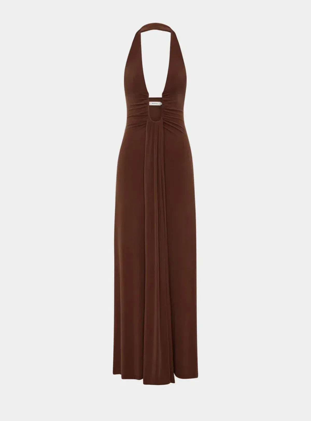 Misha Jennifer Cupro Maxi Brown S AU8 - Image 4