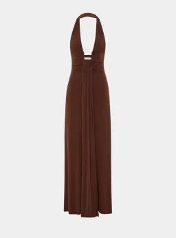Misha Jennifer Cupro Maxi Brown M AU10 for rent on The Volte - image 4