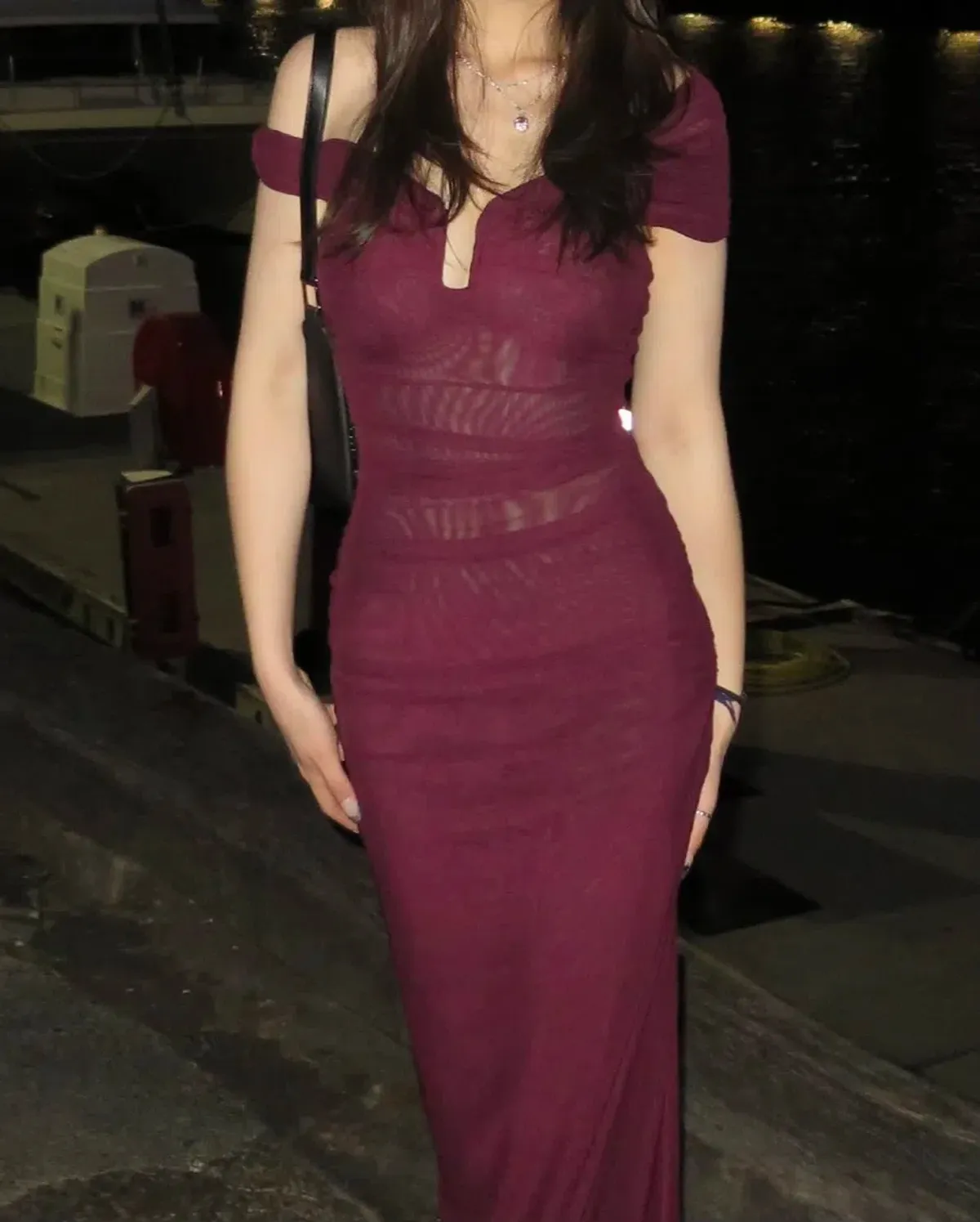 Bec & Bridge Poppy Gathered Maxi Dress Plum Size 6 - Image 5