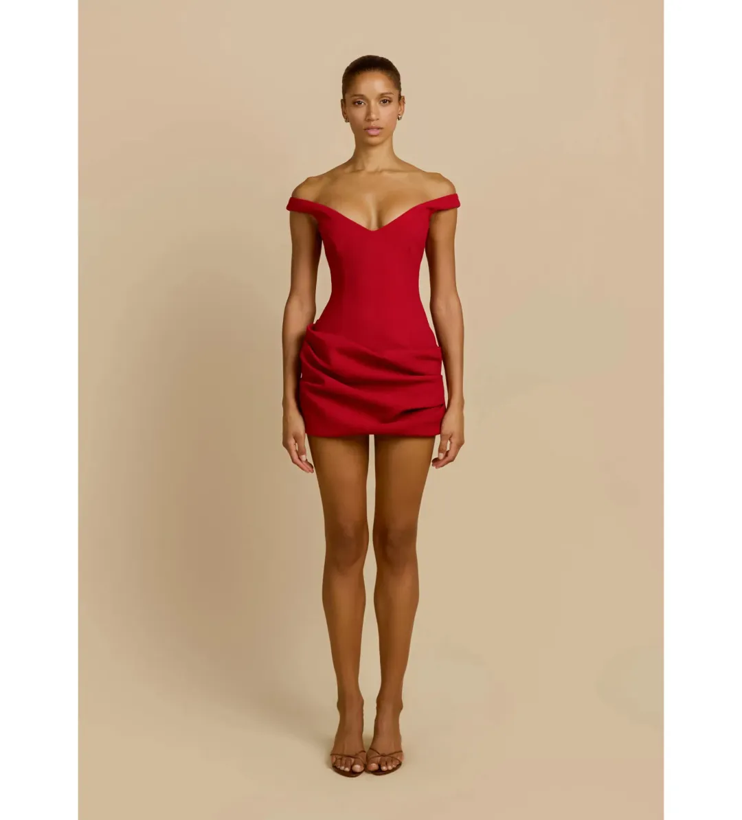 Arcina Ori Avery Mini Dress in Red Size AU8 for rent on The Volte - main image
