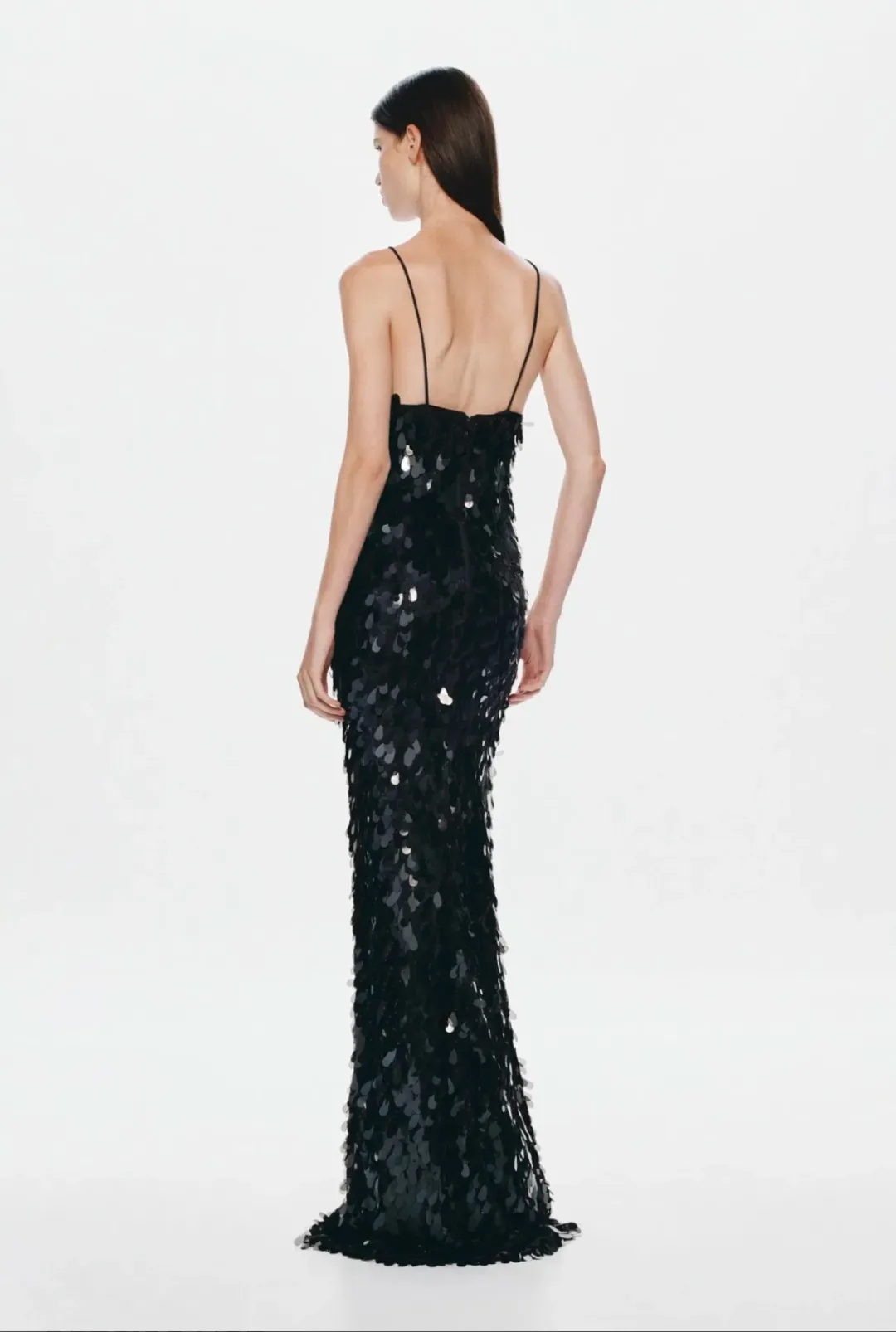 Misha The Sapphire Sequin Dress in Black Sz XS for rent on The Volte - main image