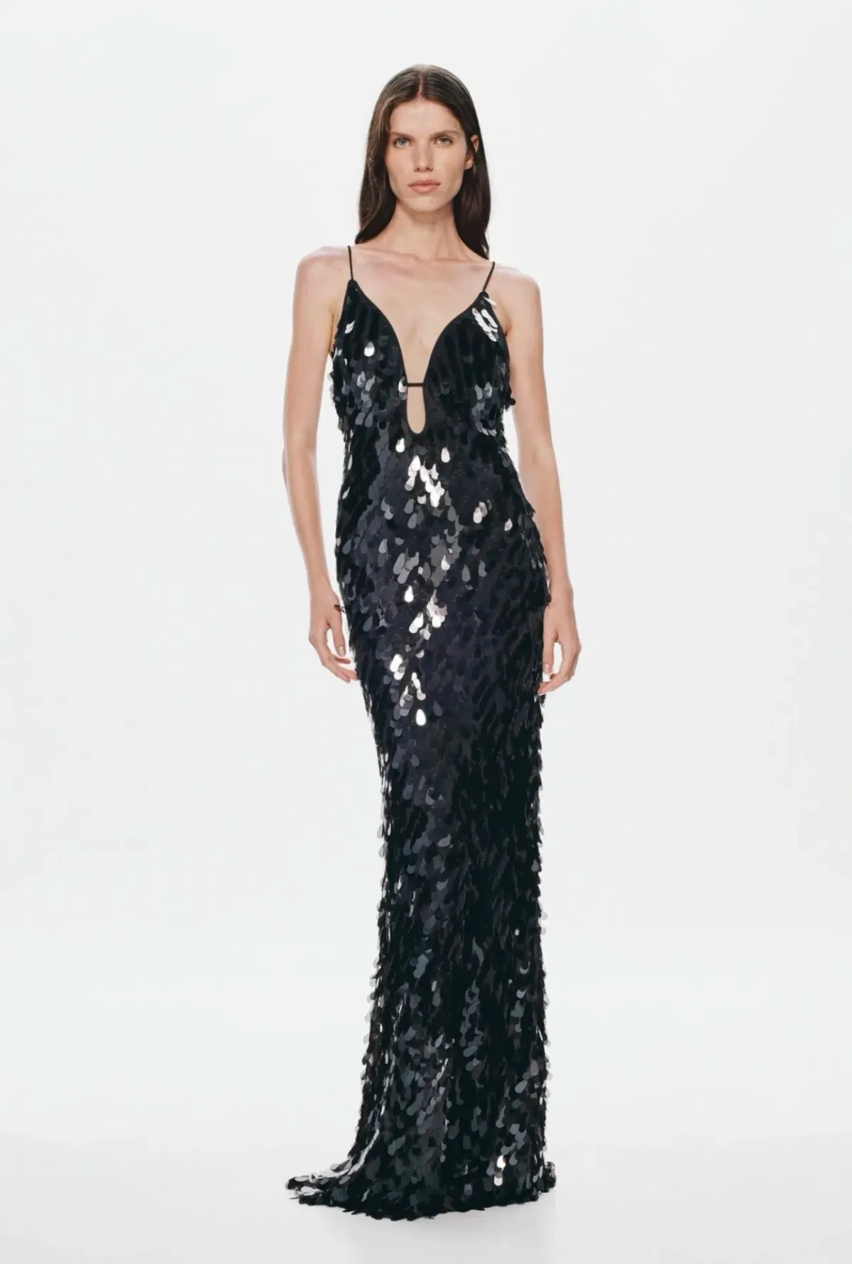 Misha The Sapphire Sequin Dress in Black Sz XS - Image 1