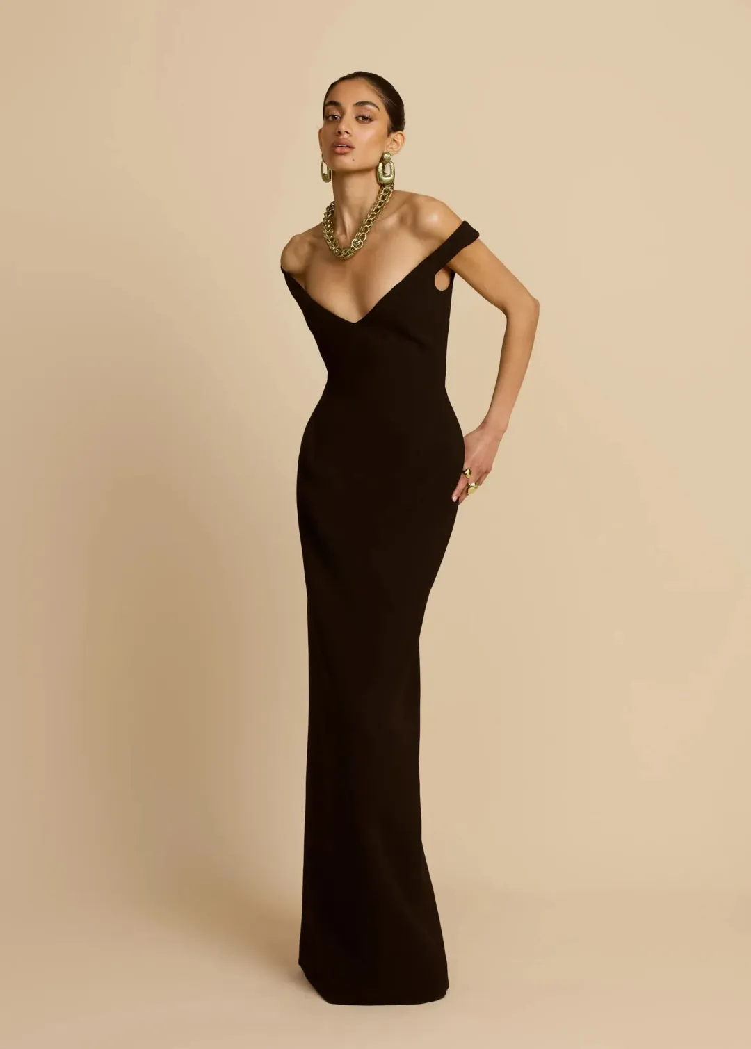 Arcina Ori Ellery Maxi Dress in Black Size AU 10 for rent on The Volte - main image
