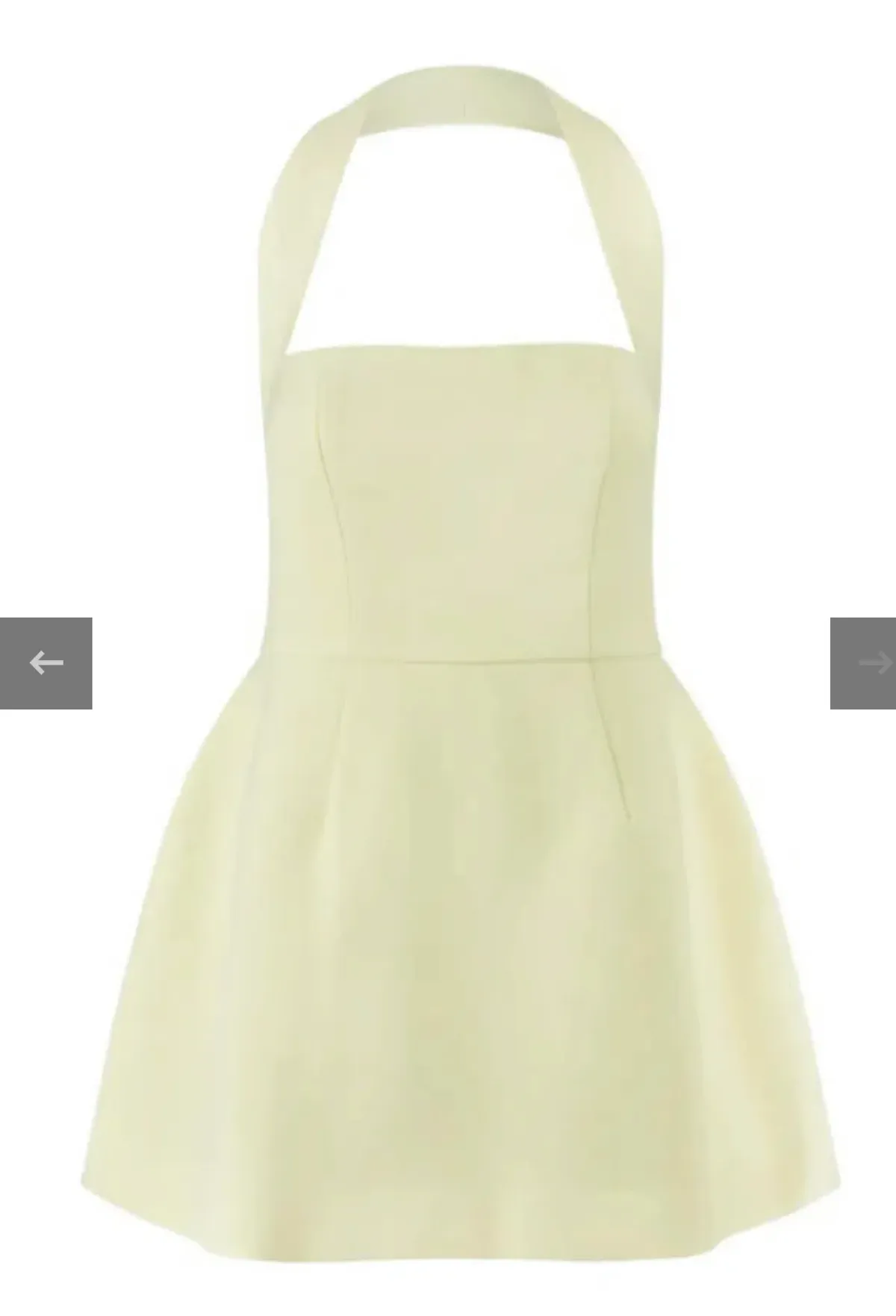 Odd Muse Ultimate Muse Structured Mini Dress Lime Cream - Image 5