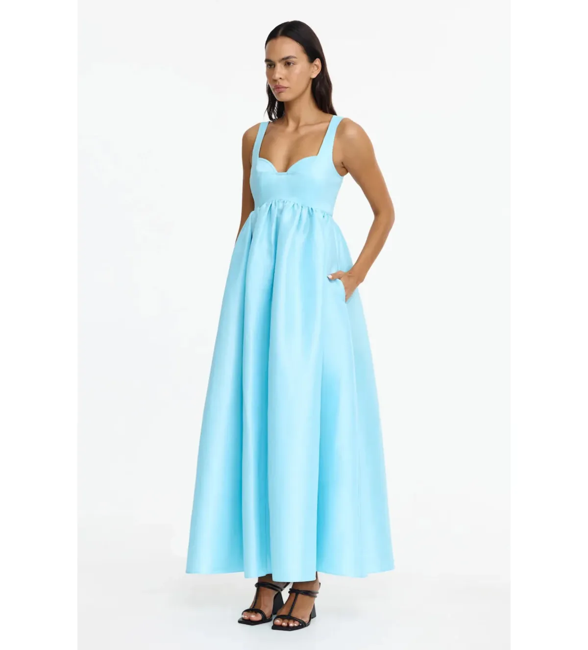 Acler Redin Maxi Dress Blue Size 10 - Image 2