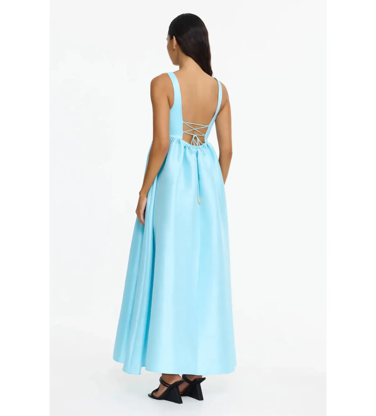 Acler Redin Maxi Dress Blue Size 10 - Image 3