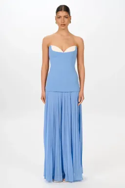 She is Olla / Jefrei Sei Nicolette Dress in Cornflower Sz S for rent on The Volte - image 1