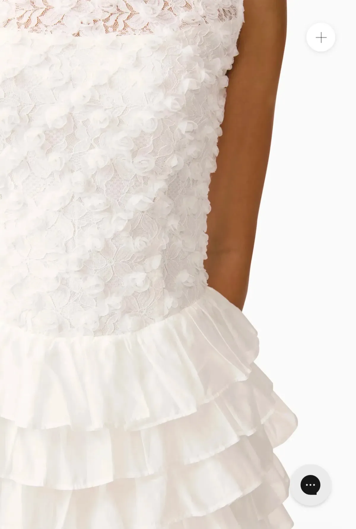Elliatt Athena Lace Midi Dress in white - size 10 - Image 5
