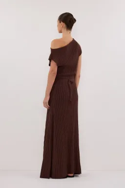 Dissh Bowie Walnut Knit Maxi Dress - M for rent on The Volte - image 4