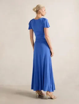 Gemini High Neck Jersey Maxi Dress - 12 for rent on The Volte - image 4
