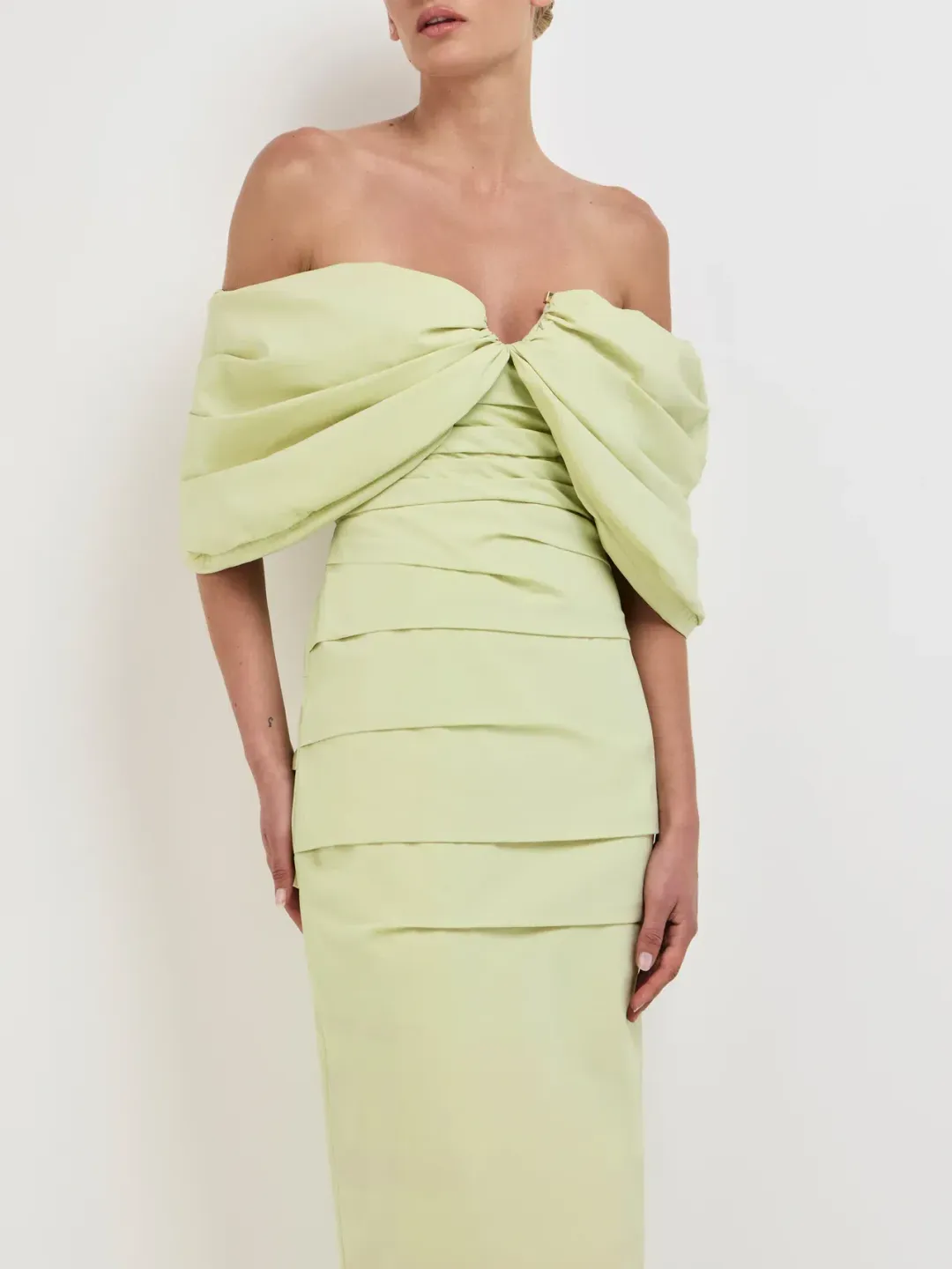 Sheike Camilla Maxi Dress Green Size 10 for rent on The Volte - main image